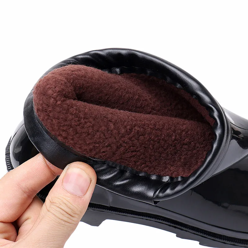 Cotton Boots Men Winter Warm Fur Shoes Waterproof Rain Boots Rubber Shoe 2020 New Male Ankle Boots Waterproof
Cotton Boots Men Winter Warm Fur Shoes Waterproof Rain Boots Rubber Shoe 2020 New Male Ankle Boots Waterproof