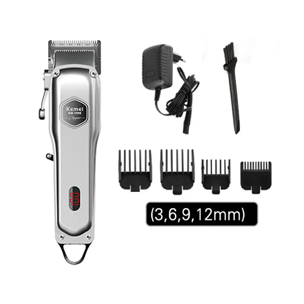 Электрический триммер для волос цельнометаллический Профессиональный KM-1998 машинка для стрижки волос для парикмахера USB Аккумуляторная Муж... 
Электрический триммер для волос цельнометаллический Профессиональный KM-1998 машинка для стрижки волос для парикмахера USB Аккумуляторная Муж...