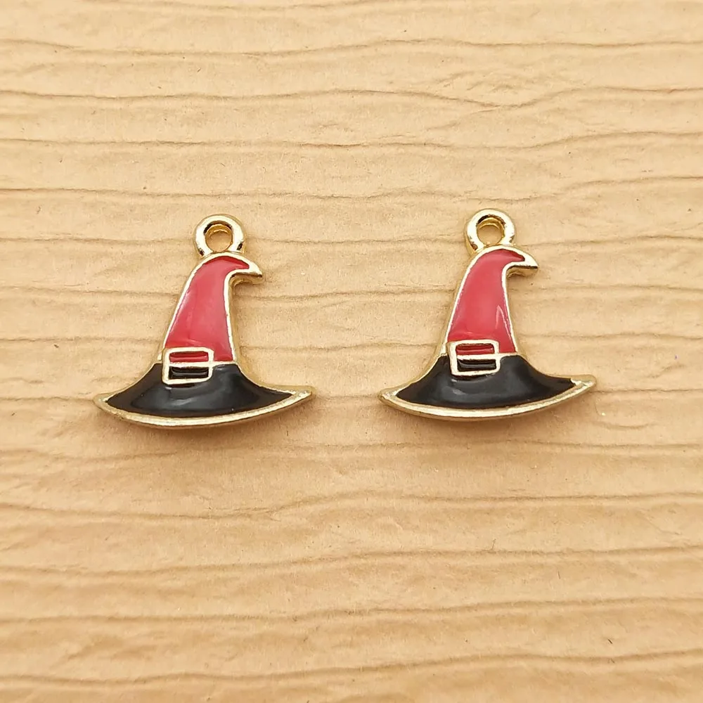 10pcs 14x16mm enamel magic hat charm for jewelry making cute earring pendant bracelet charm necklace charms diy finding
10pcs 14x16mm enamel magic hat charm for jewelry making cute earring pendant bracelet charm necklace charms diy finding