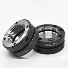 K-type axial precision lock nut round anti-loosening self-locking nut M25/27/30/40*1.5/2.0P machine tool ball screw bearing nut