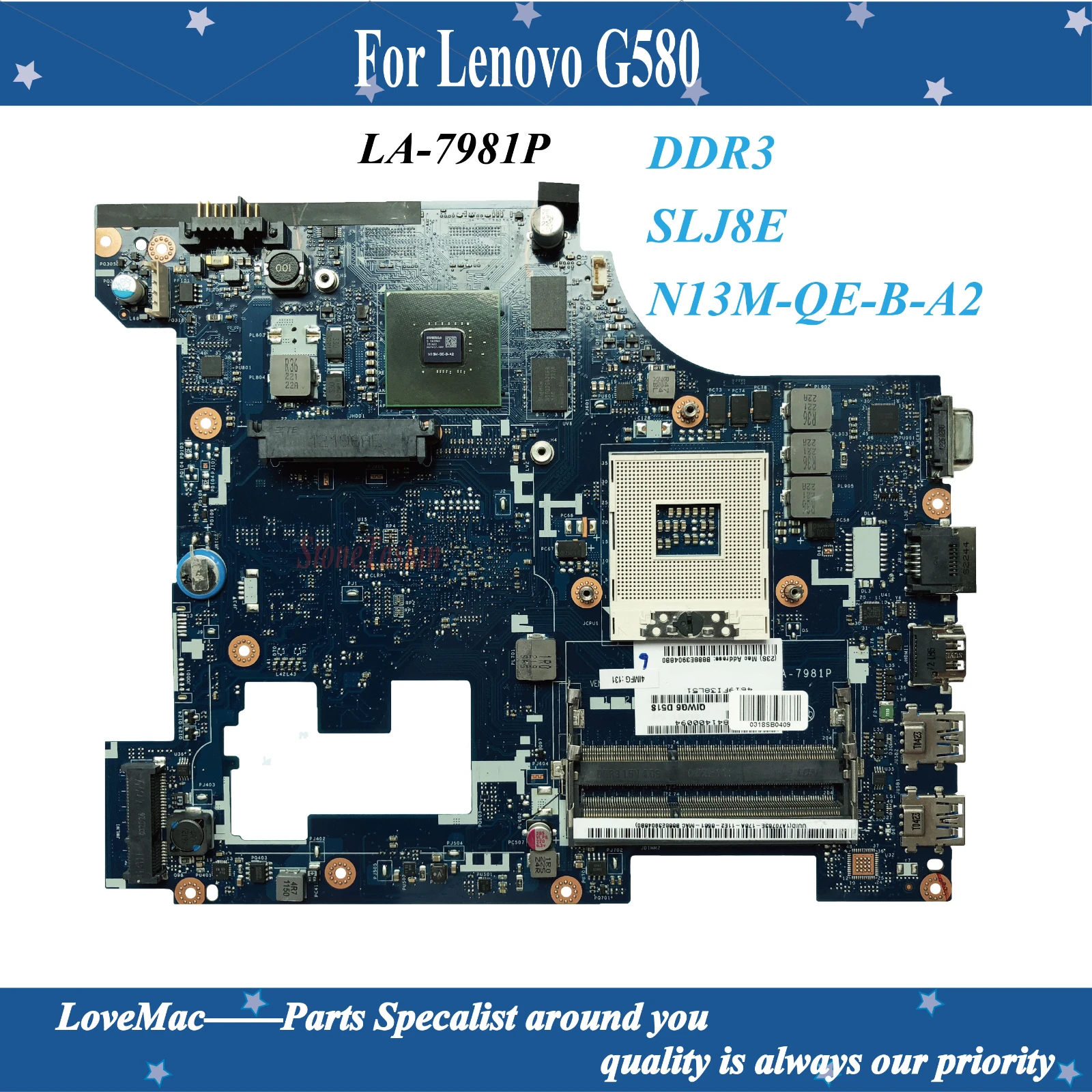 Высокое Качество для Lenovo G580 материнская плата LA-7981P материнская плата SLJ8E HM76 N13M-QE-B-A2 100% тестирование
Высокое Качество для Lenovo G580 материнская плата LA-7981P материнская плата SLJ8E HM76 N13M-QE-B-A2 100% тестирование