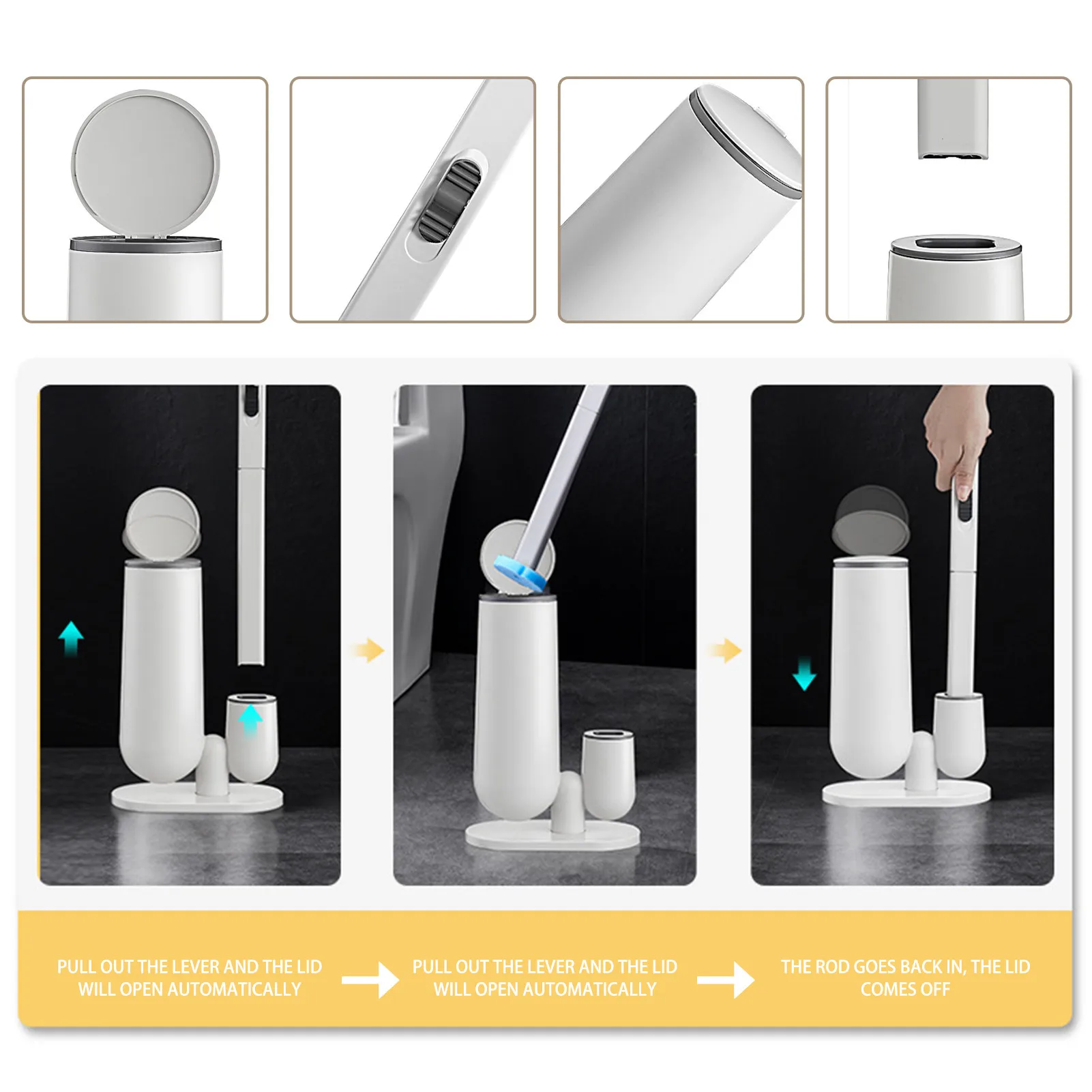 Disposable Toilet Brush Cleaner With Long Handle No Dead Corner Cleaning Brush Replacement Brush Head And Plunger Set
Disposable Toilet Brush Cleaner With Long Handle No Dead Corner Cleaning Brush Replacement Brush Head And Plunger Set