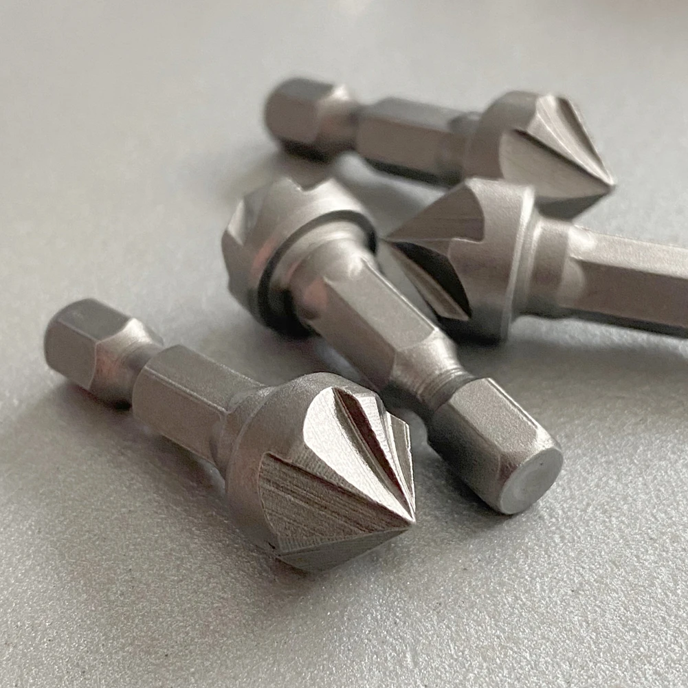 1/4" Hex Shank 1PC 90 Degree Countersink Drill Chamfer Bit Carpentry Woodworking Angle Point Bevel Cutting Cutter Remove Bur
1/4" Hex Shank 1PC 90 Degree Countersink Drill Chamfer Bit Carpentry Woodworking Angle Point Bevel Cutting Cutter Remove Bur