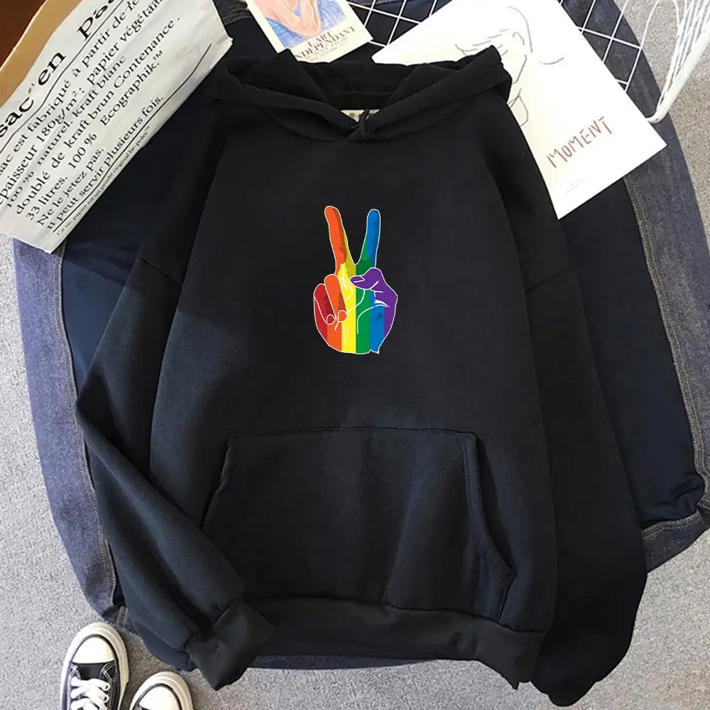 Homosexuality Lgbt Victory Fist Print Rainbow Hoodie Sweatshirt Women Streeetwear Lady Love Pullover Blue Harajuku Kpop Clothing
Homosexuality Lgbt Victory Fist Print Rainbow Hoodie Sweatshirt Women Streeetwear Lady Love Pullover Blue Harajuku Kpop Clothing