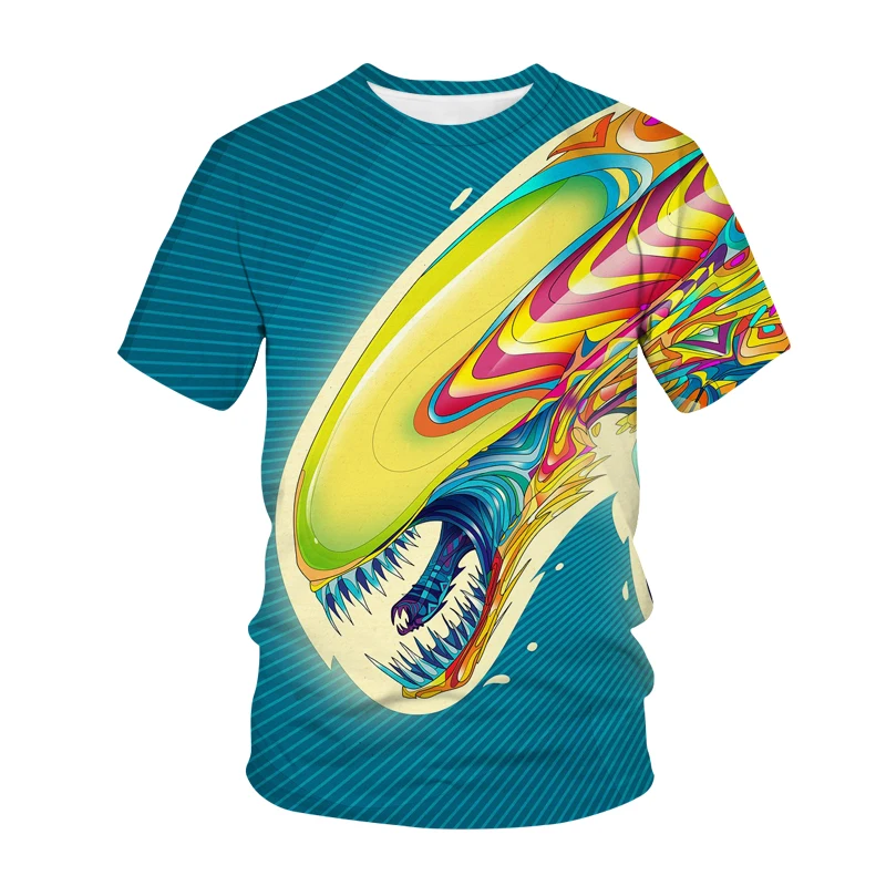 Alien T-shirt Men's Women's Movie 3D Printing Streetwear Fashion O-neck Short Sleeve Preda
Alien T-shirt Men's Women's Movie 3D Printing Streetwear Fashion O-neck Short Sleeve Preda