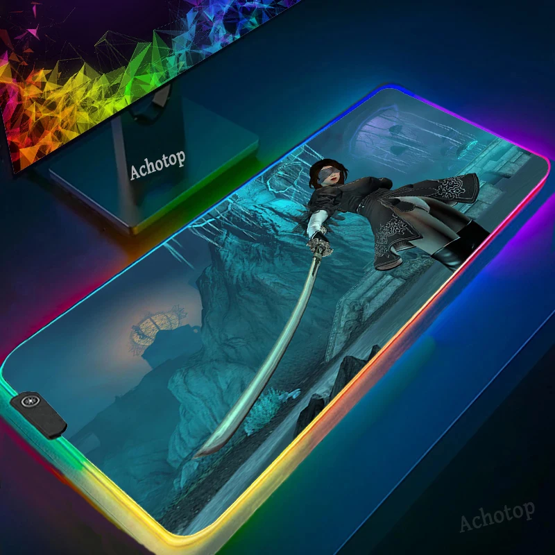 rgb NieRÂ Replicant Nier Automata Anime Mouse Pad Anti-slip with Locking Edge Mousepad Natural Rubber Mause Keyboard Desk Mat usb
rgb NieRÂ Replicant Nier Automata Anime Mouse Pad Anti-slip with Locking Edge Mousepad Natural Rubber Mause Keyboard Desk Mat usb