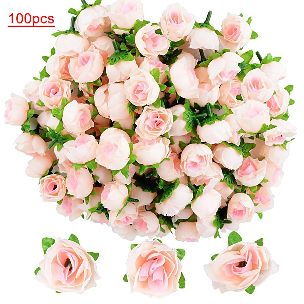 100pcs Artificial Champagne Rose Bud Simulation Flower Home Garden Balcony Office Decoration for Wedding Valentine's Day Gift
100pcs Artificial Champagne Rose Bud Simulation Flower Home Garden Balcony Office Decoration for Wedding Valentine's Day Gift