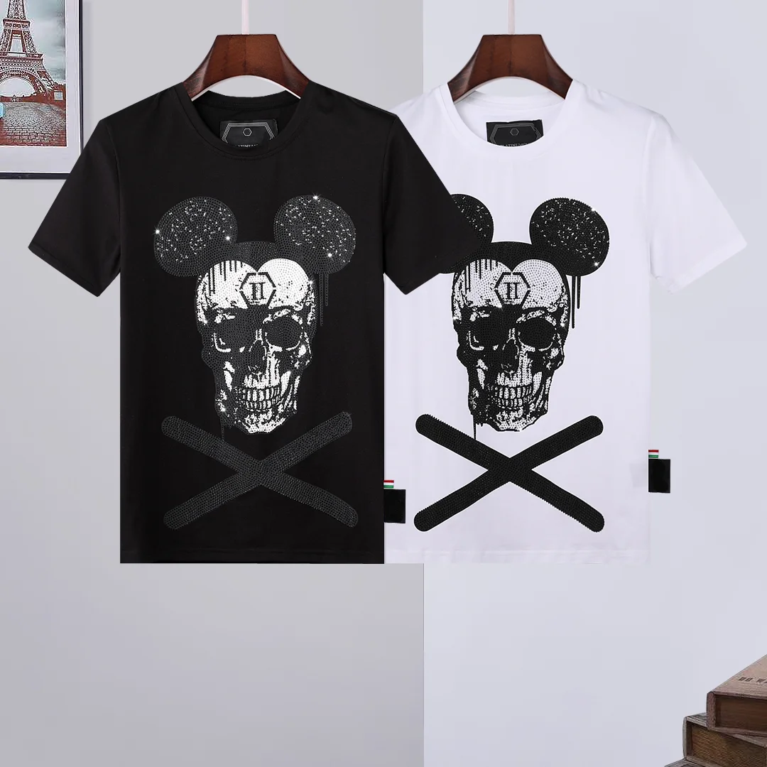 Plein Top Brand Men Short Sleeve Fashion PP Rhinestones Skull T-shirt Man Cotton T-shirt Summer Style Men Clothing
Plein Top Brand Men Short Sleeve Fashion PP Rhinestones Skull T-shirt Man Cotton T-shirt Summer Style Men Clothing