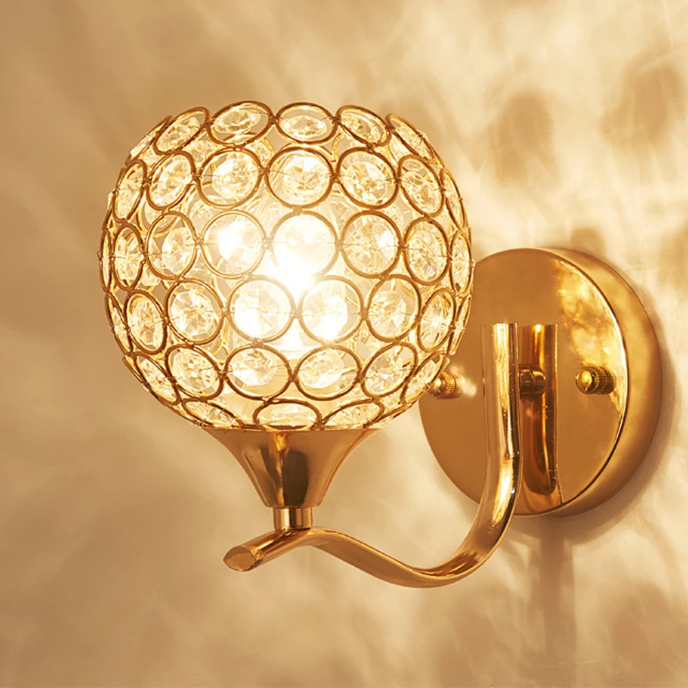European Led Crystal Wall Lamp Gold Living Room Sconce Wall Light Bedroom Reading Lamps Corridor Stairs Light Luxury Home Decor
European Led Crystal Wall Lamp Gold Living Room Sconce Wall Light Bedroom Reading Lamps Corridor Stairs Light Luxury Home Decor