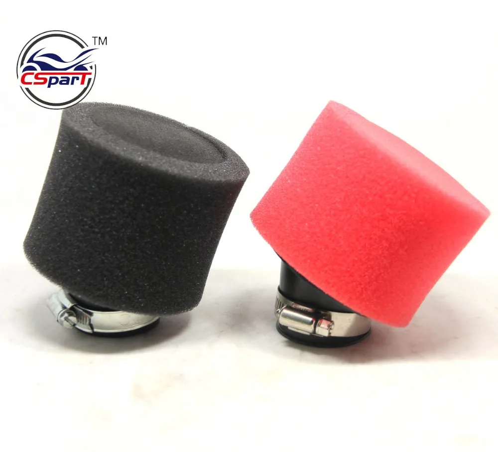 32 мм 35 38 42 44 48 58 губчатый изогнутый адаптер воздушный фильтр Мини Мото Байк ATV Quad