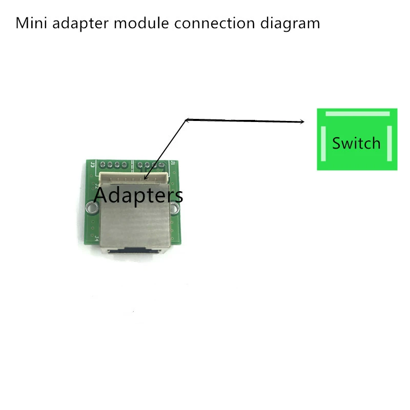 8-портовый гигабитный Ethernet коммутатор OEM PBC с 8-контактным ходовым разъемом