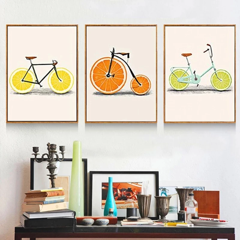 Fashion Bike Lemon Orange Abstract Art Canvas Painting Living Room Bedroom Cafe Internet Nordic Style Wall Art Pict 
Fashion Bike Lemon Orange Abstract Art Canvas Painting Living Room Bedroom Cafe Internet Nordic Style Wall Art Pict