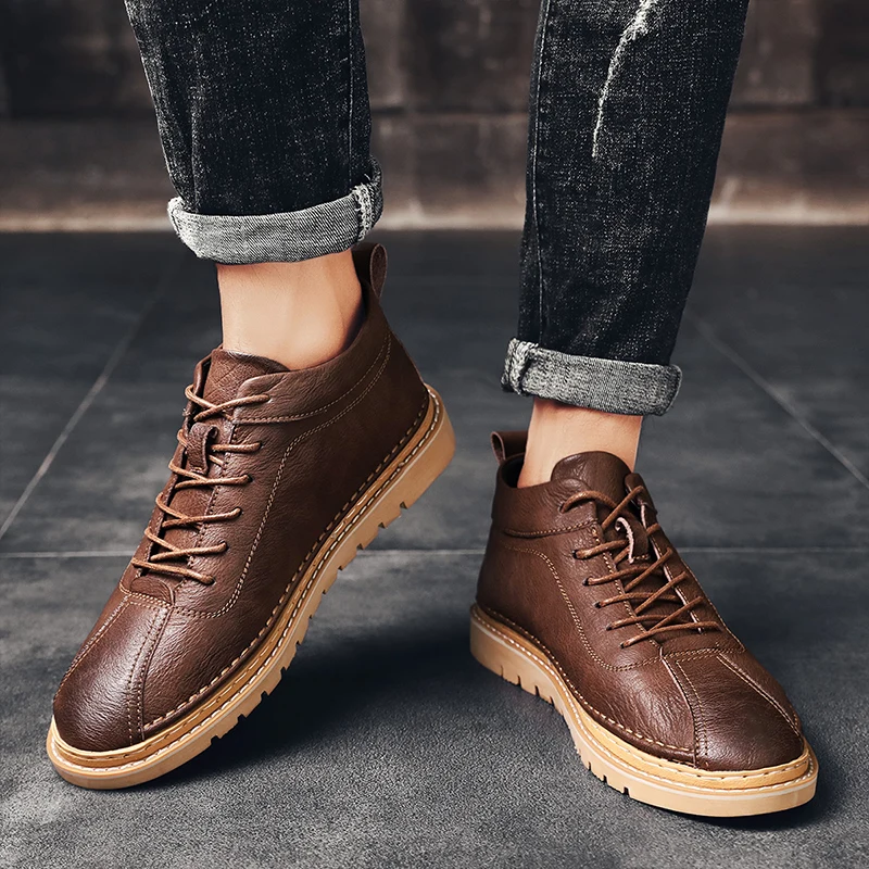 Casual Men's Sneakers Mens Shoes Casual Zapatos Casuales Boots Men Leather Flat Causal Para Hombre For Male Shoe
Casual Men's Sneakers Mens Shoes Casual Zapatos Casuales Boots Men Leather Flat Causal Para Hombre For Male Shoe