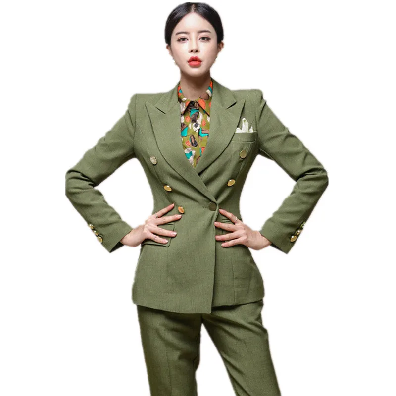 Suits Women's Fashion Slim Fit Women's Double Breasted Suits 2 piece set blazer with trouser Women's Casual Formal Business Wear
Suits Women's Fashion Slim Fit Women's Double Breasted Suits 2 piece set blazer with trouser Women's Casual Formal Business Wear