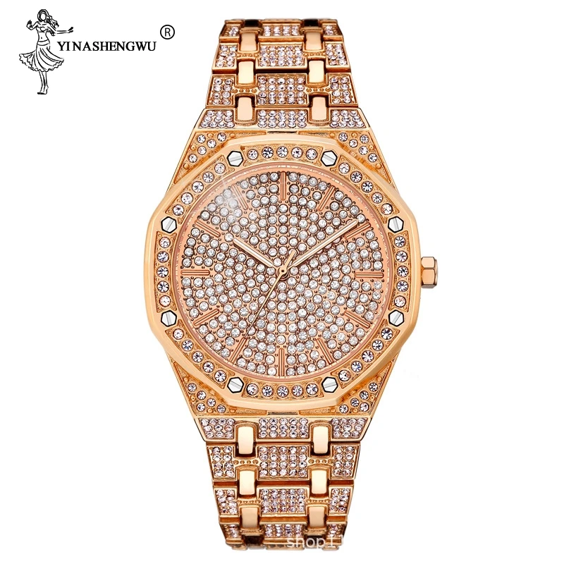 Luxury Brand Men Women Watch Crystal Bracelet Gold/Silver/Rose Gold Plated Big Dial Male Lady Shining Dress Quartz Wristwatches
Luxury Brand Men Women Watch Crystal Bracelet Gold/Silver/Rose Gold Plated Big Dial Male Lady Shining Dress Quartz Wristwatches