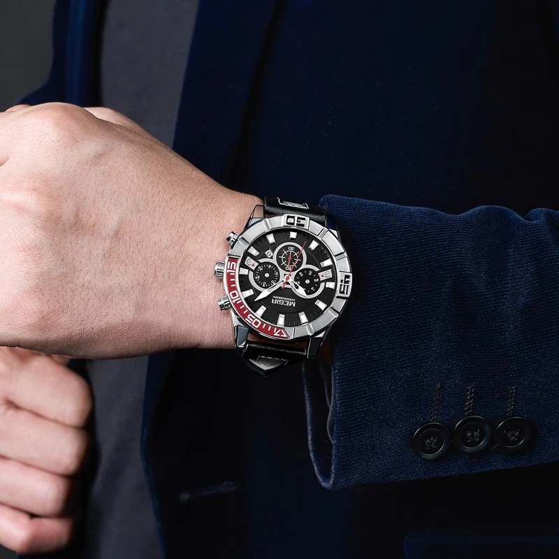 MEGIR Mens Watches Top Luxury Brand Chronograph Male WatchMilitary Army Man Sport Clock Leather Strap Business Quartz Men Watch
MEGIR Mens Watches Top Luxury Brand Chronograph Male WatchMilitary Army Man Sport Clock Leather Strap Business Quartz Men Watch