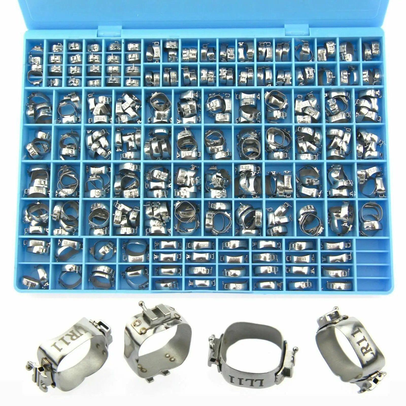 85 Sets/320PCS Dental Stainless Steel Orthodontic Convertible Single Buccal Tube 1st Molar Band + Lingual Sheath MBT 022
85 Sets/320PCS Dental Stainless Steel Orthodontic Convertible Single Buccal Tube 1st Molar Band + Lingual Sheath MBT 022