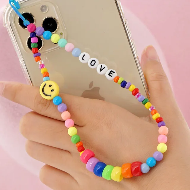 ins Japan And Korea Personality Mobile Phone Chain Letter Beads Resin Smiley Anti-Lost Telephone Lanyard Women's Jewelry Gifts
ins Japan And Korea Personality Mobile Phone Chain Letter Beads Resin Smiley Anti-Lost Telephone Lanyard Women's Jewelry Gifts