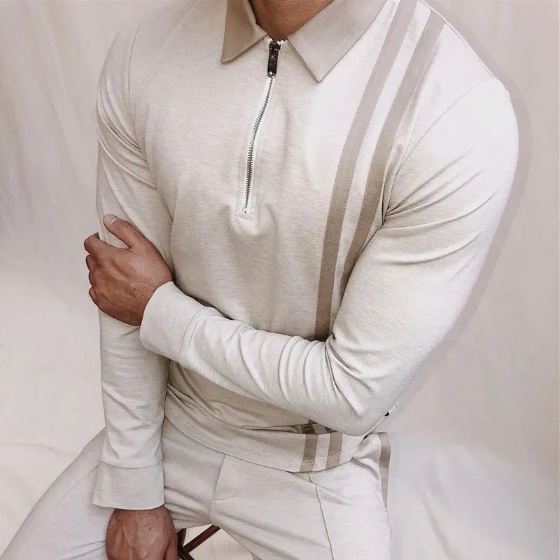 Hot Vogue Solid Knit Ribbed Polo Shirt Men Pop Casual Lapel Zipper Pullover Fad Spring Men Long Sleeve Polo Shirts Hipster 
Hot Vogue Solid Knit Ribbed Polo Shirt Men Pop Casual Lapel Zipper Pullover Fad Spring Men Long Sleeve Polo Shirts Hipster