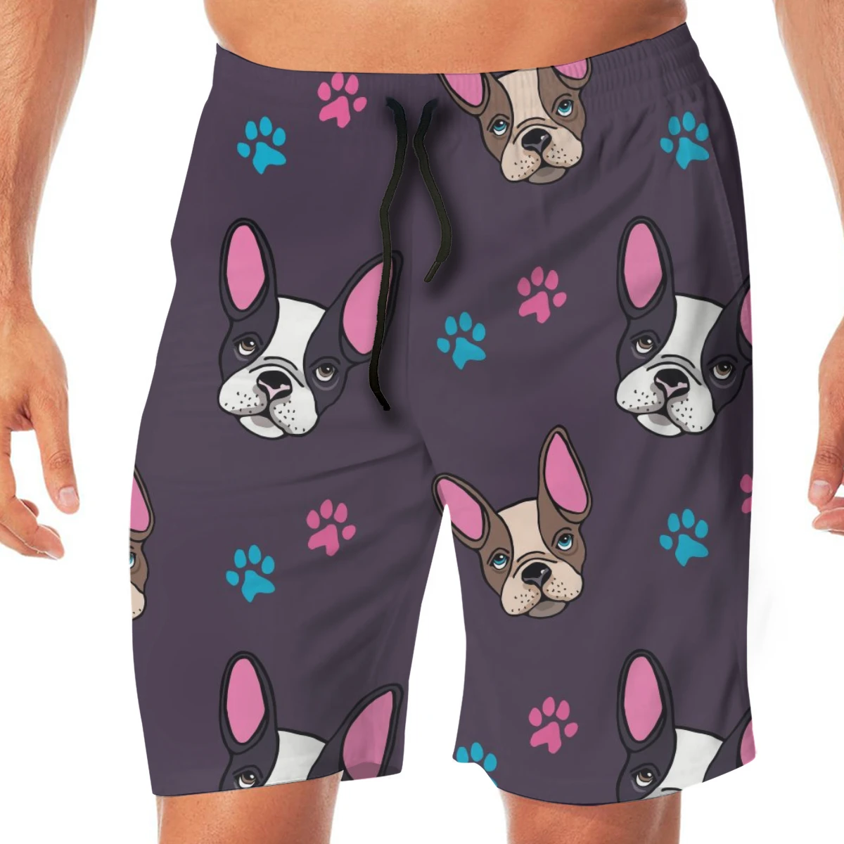 Men Casual Summer Hawaiian Beach Pants Half Trousers Cute French Bulldog Puppies And Paws
Men Casual Summer Hawaiian Beach Pants Half Trousers Cute French Bulldog Puppies And Paws