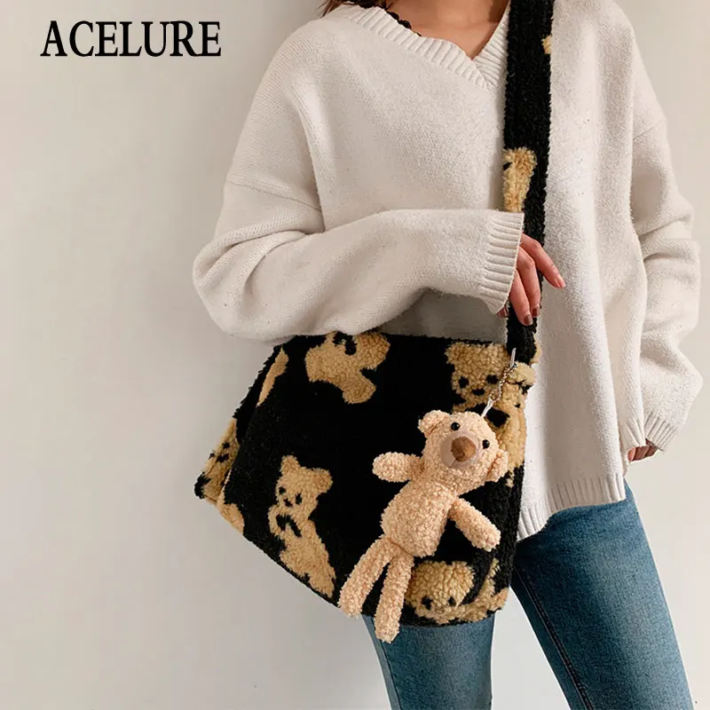 ACELURE Cute Doll Pendant Female Handbag Totes High Capacity Shoulder Crossbody Bags for Women Casual Fashion Ladies Purse Bags
ACELURE Cute Doll Pendant Female Handbag Totes High Capacity Shoulder Crossbody Bags for Women Casual Fashion Ladies Purse Bags