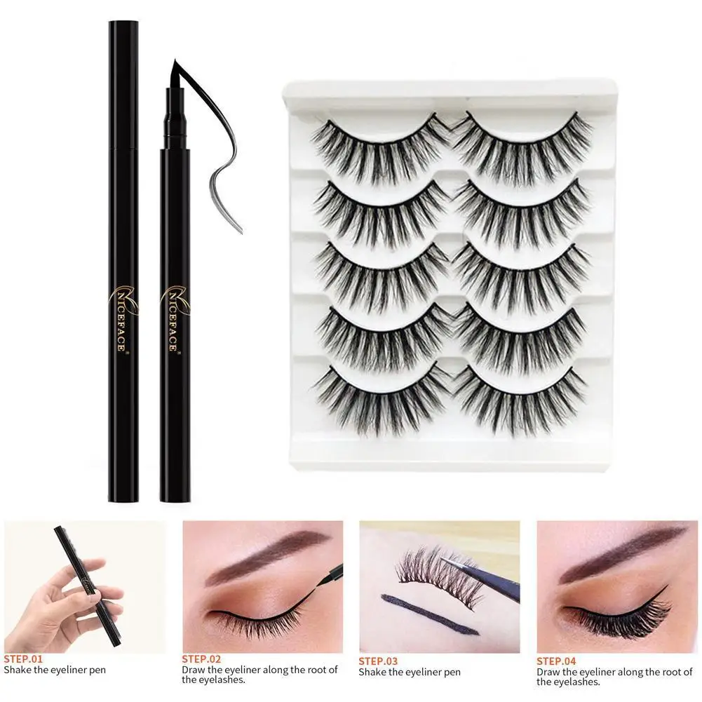 10 Pairs Magnetic Force Eyelashes Self Adhesive Eyeliner Set Glue-free Waterproof False Eyelashes Extension Makeup
10 Pairs Magnetic Force Eyelashes Self Adhesive Eyeliner Set Glue-free Waterproof False Eyelashes Extension Makeup