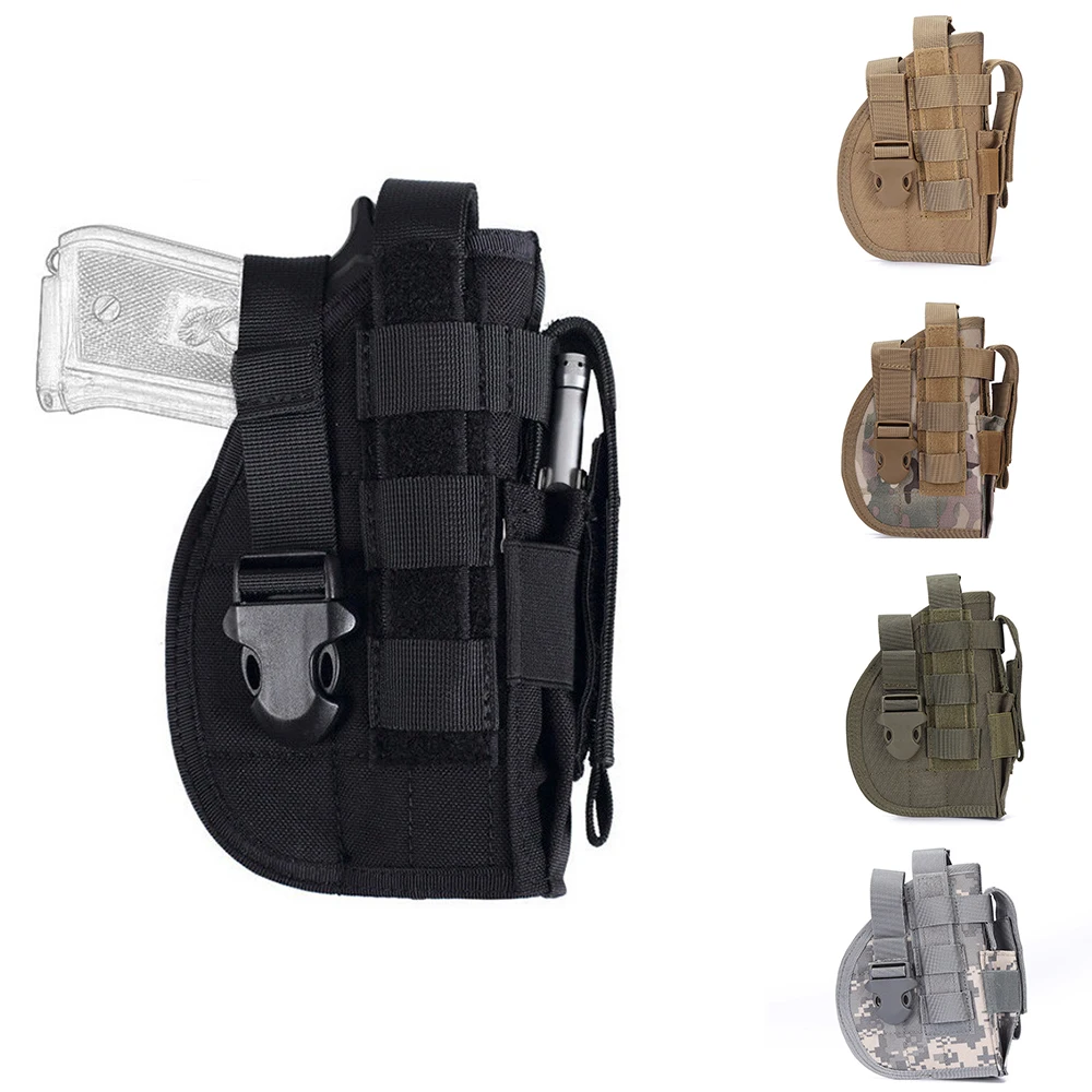 Tactical 600D Molle Gun Pistol Holster for Right Hand Hunting Shooting Holsters Adjustable Straps Rifle Pouch Quick Release
Tactical 600D Molle Gun Pistol Holster for Right Hand Hunting Shooting Holsters Adjustable Straps Rifle Pouch Quick Release