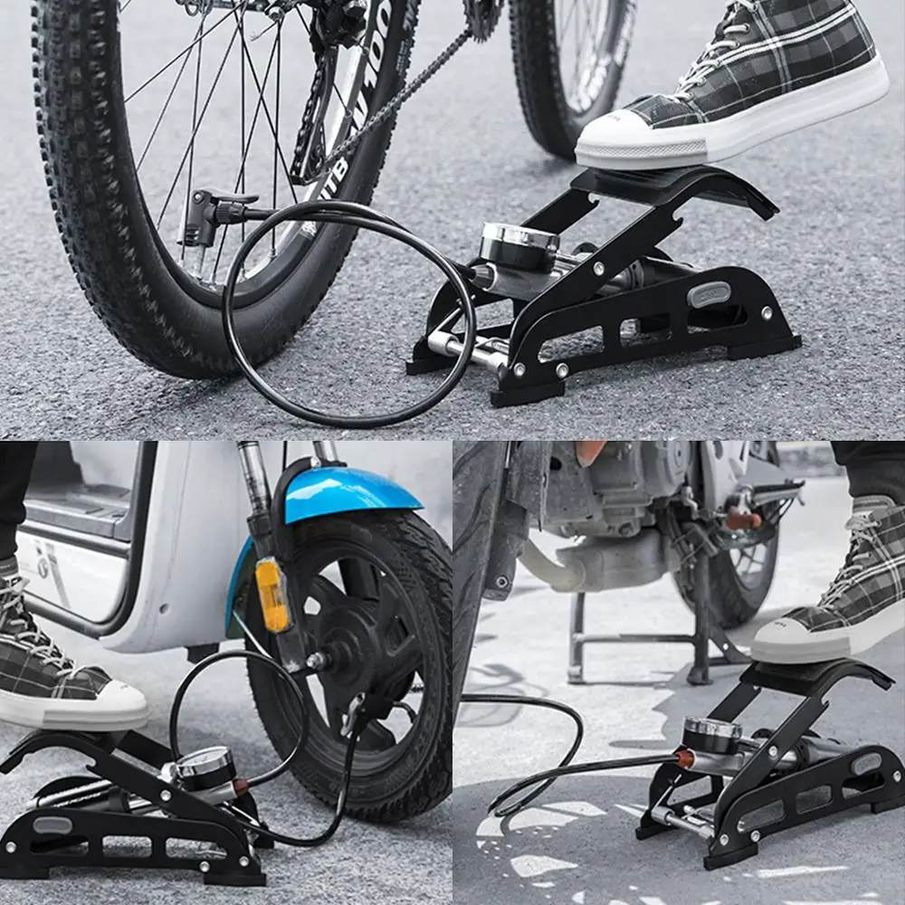 160SPSI Inflator Bicycle Foot Air Pump With Gauge Auto Air Tire Inflator for Car Motorcycle Bike Cycling Tire Pump Accessory
160SPSI Inflator Bicycle Foot Air Pump With Gauge Auto Air Tire Inflator for Car Motorcycle Bike Cycling Tire Pump Accessory