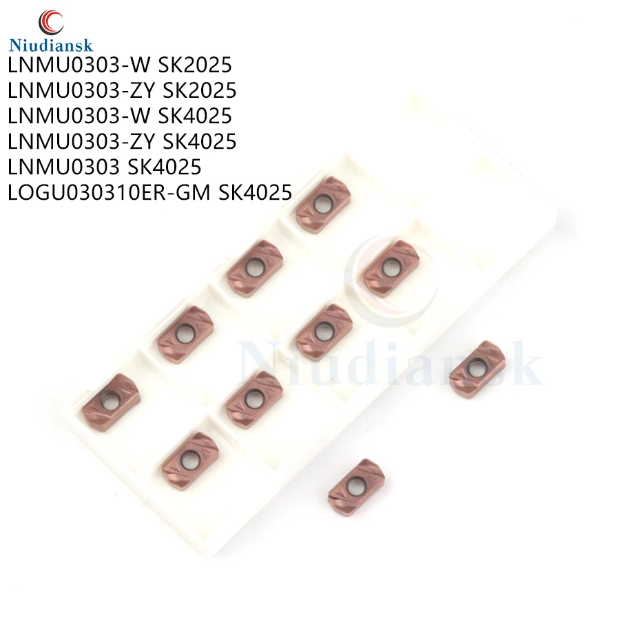 LNMU0303 W ZY SK2025 SK4025 LOGU0303 фрезерные пластины CNC токарный инструмент карбида лезвия из