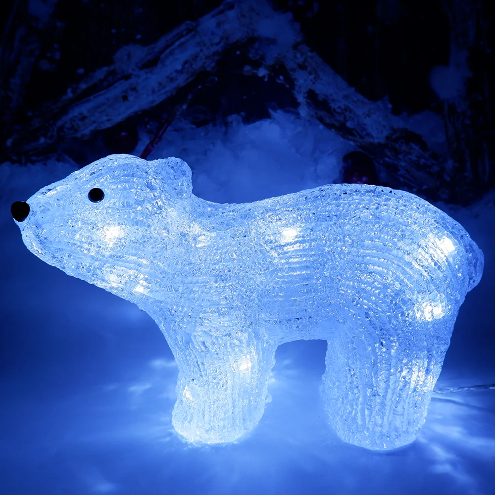 20cm 3D Acrylic LED Bear Light Night Lamp Holiday Lighting Christmas Ornament EU Plug Home Outdoor Decoration Decor Gift Navidad
20cm 3D Acrylic LED Bear Light Night Lamp Holiday Lighting Christmas Ornament EU Plug Home Outdoor Decoration Decor Gift Navidad