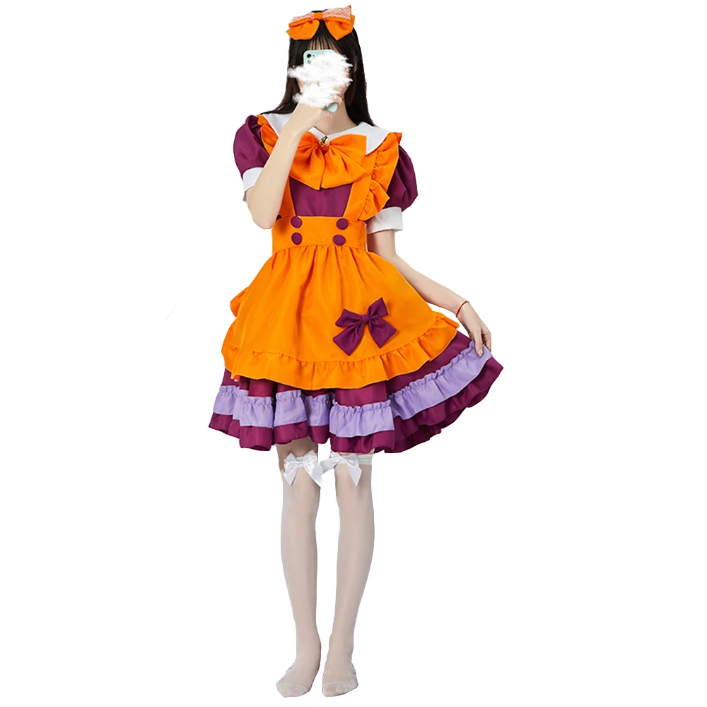 Kawaii Lolita Style Dress Women Maid Costume Dress Cute Japanese Costume Sweet Gothic Party 
Kawaii Lolita Style Dress Women Maid Costume Dress Cute Japanese Costume Sweet Gothic Party