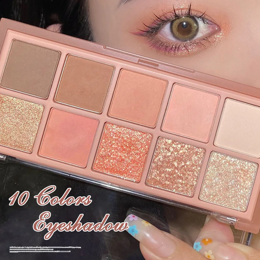 10 Color Pressed Matte Glitter Eyeshadow Palette Waterproof Long-lasting Eyeshadow Pigment Diamond Shimmer Nude Shiny Makeup
10 Color Pressed Matte Glitter Eyeshadow Palette Waterproof Long-lasting Eyeshadow Pigment Diamond Shimmer Nude Shiny Makeup