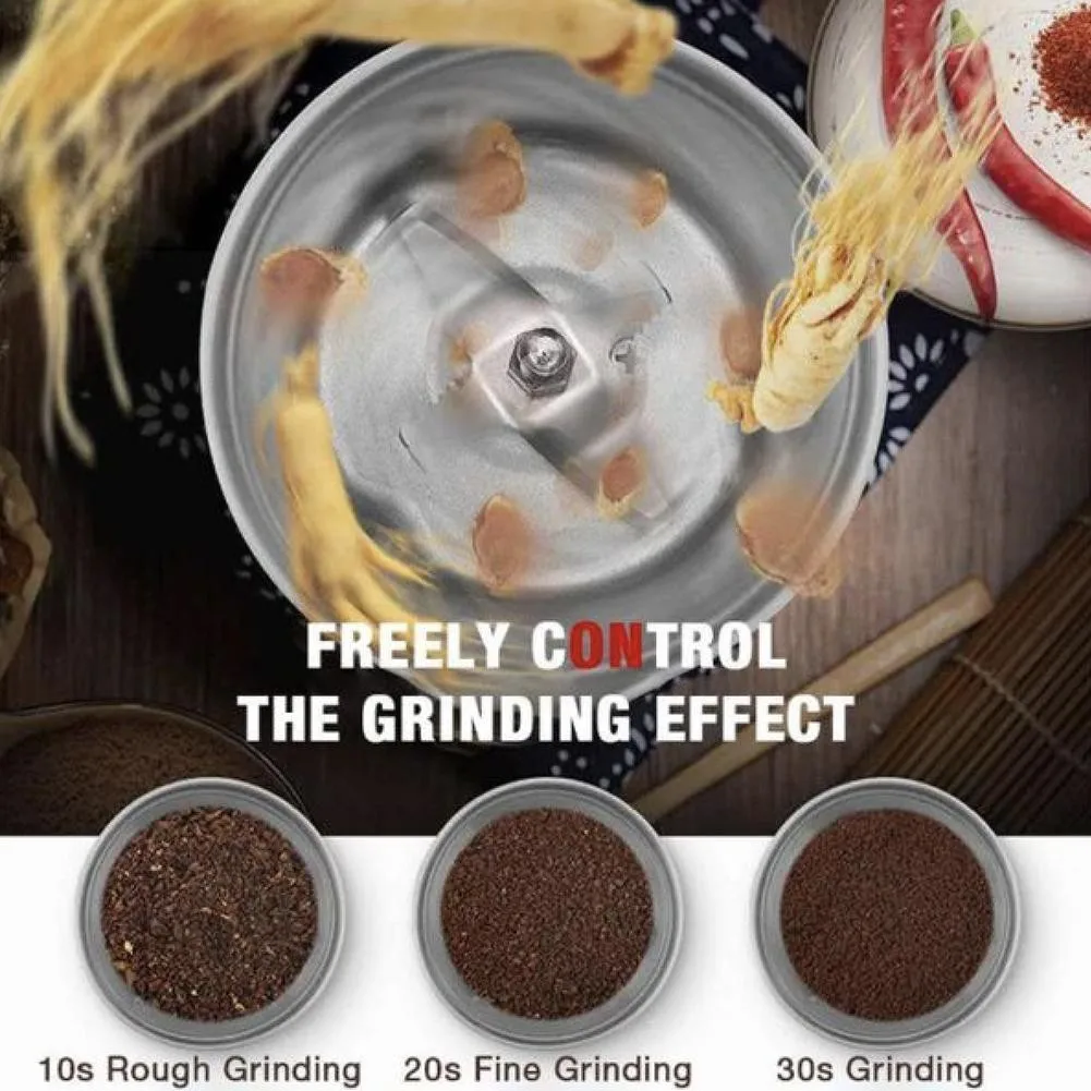 Multifunction Smash Machine Coffee Bean Seasonings Milling Electric Machine Cereals Grinder Plug EU/US/UK O2V4
Multifunction Smash Machine Coffee Bean Seasonings Milling Electric Machine Cereals Grinder Plug EU/US/UK O2V4