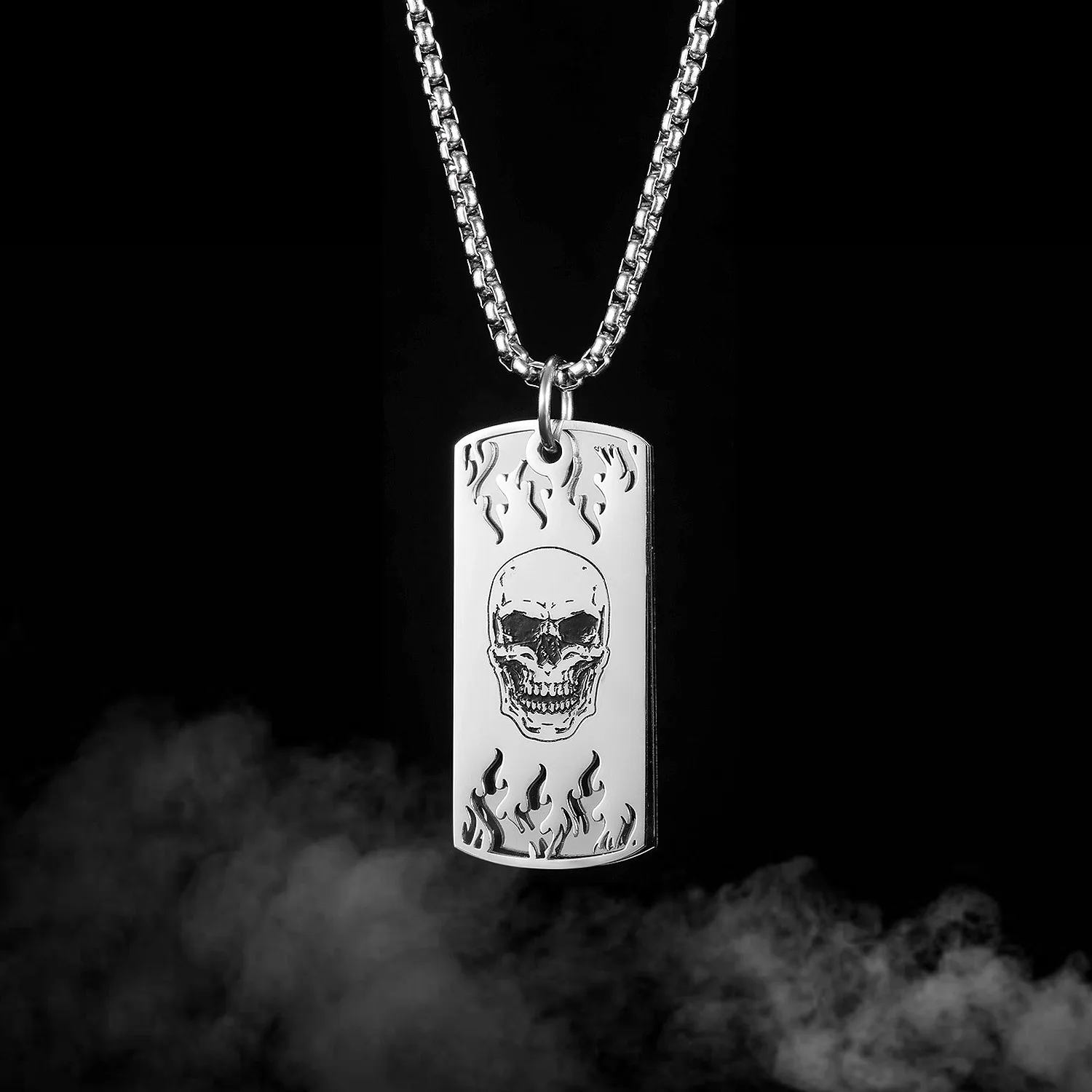 Punk Stainless Steel Three-dimensional Pendant Necklace Men Hip Hop Rock Personality Long Men's Necklace Halloween Jewelry
Punk Stainless Steel Three-dimensional Pendant Necklace Men Hip Hop Rock Personality Long Men's Necklace Halloween Jewelry