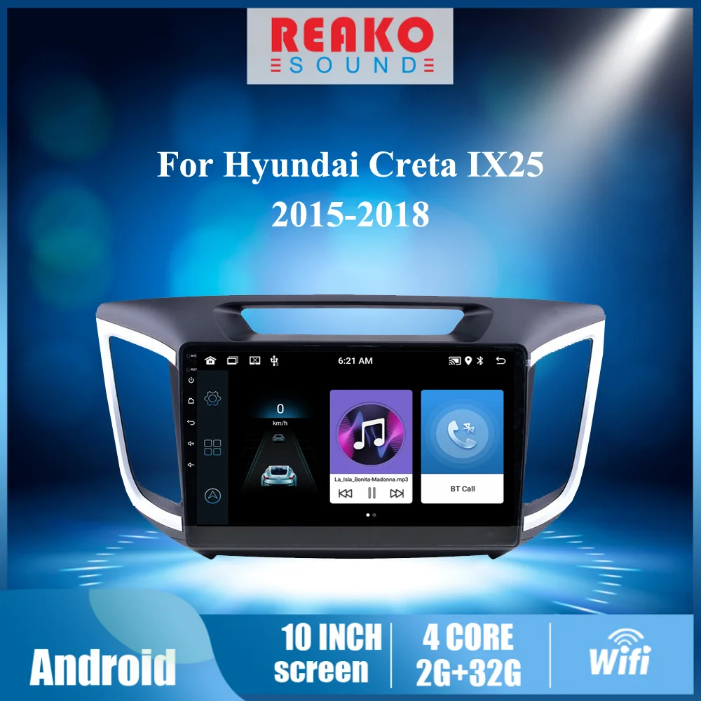 REAKOSOUND for Hyundai Creta ix25 2015-2018 2 din Android autoradio CAR GPS Navigation Car Multimedia Player With Frame
REAKOSOUND for Hyundai Creta ix25 2015-2018 2 din Android autoradio CAR GPS Navigation Car Multimedia Player With Frame