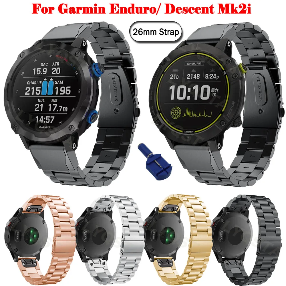 26mmStainless Steel Metal Strap Wristband For Garmin Descent Mk2i Band Easyfit Smartwatch Bracelet For Garmin Fenix 5X 6X Enduro
26mmStainless Steel Metal Strap Wristband For Garmin Descent Mk2i Band Easyfit Smartwatch Bracelet For Garmin Fenix 5X 6X Enduro