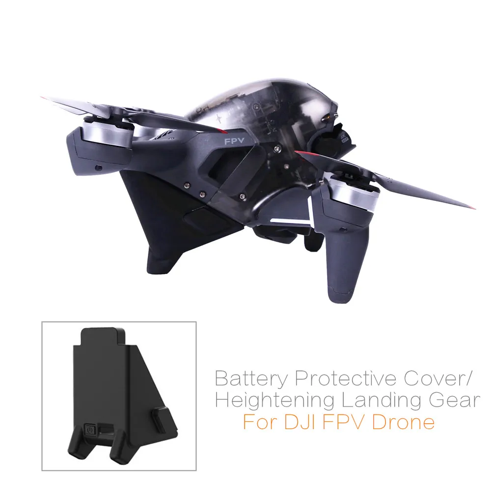 

2 in 1 Drone Battery Protective Cover & Heightening Landing Gear for DJI FPV COMBO Quadcopter