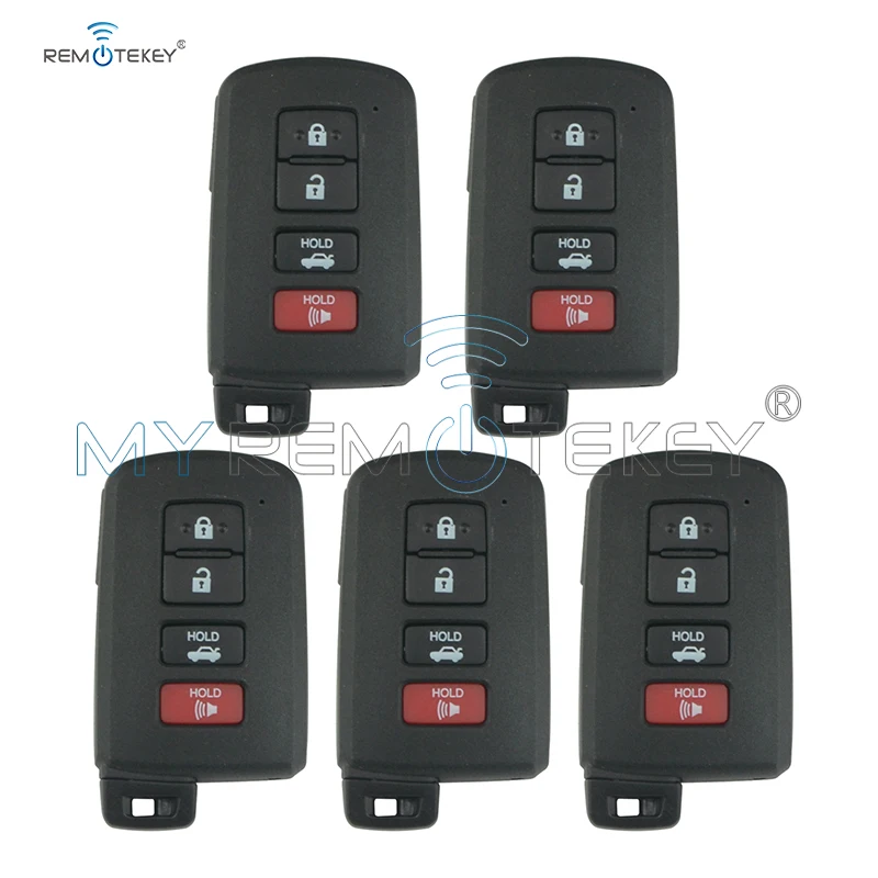 Remtekey 5 шт. HYQ14FBA для Toyota Avalon Camry Corolla 2012 2013 2014 2015 4 кнопки смарт ключ чехол|Ключ от