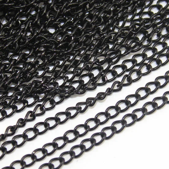 10meters/lot Black Metal Bulk Chain 3x4mm Rolo Link Necklace Chains for DIY Jewelry Making Findings and Accessories
10meters/lot Black Metal Bulk Chain 3x4mm Rolo Link Necklace Chains for DIY Jewelry Making Findings and Accessories