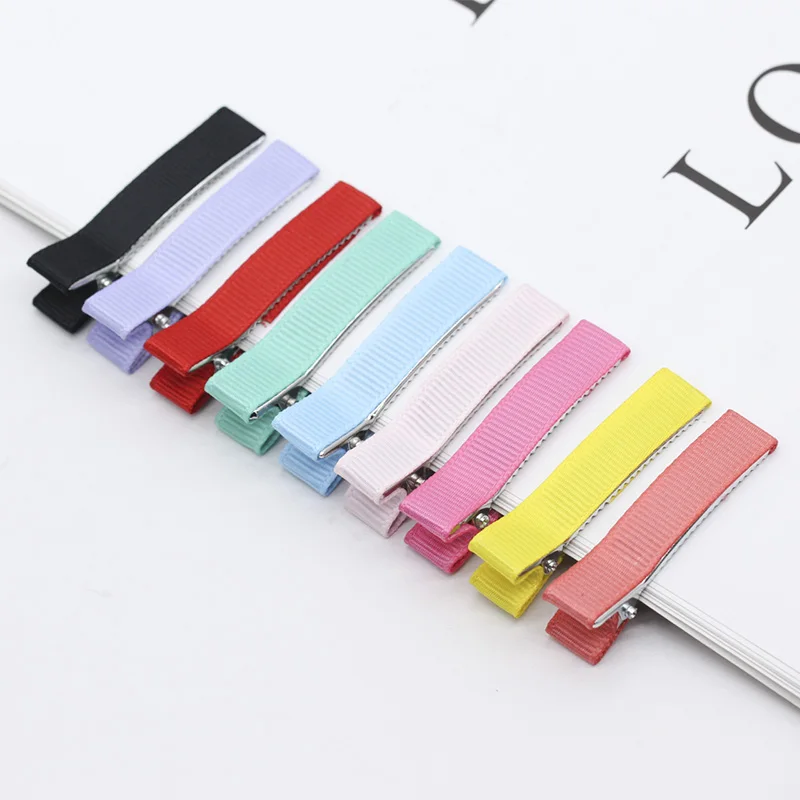 20p 10x50mm Multi-color Double Prong Lined Alligator Girl Duckbill Hair Clip for Kids Hair Bow Satin Ribbon Covered Hairpin Gift
20p 10x50mm Multi-color Double Prong Lined Alligator Girl Duckbill Hair Clip for Kids Hair Bow Satin Ribbon Covered Hairpin Gift