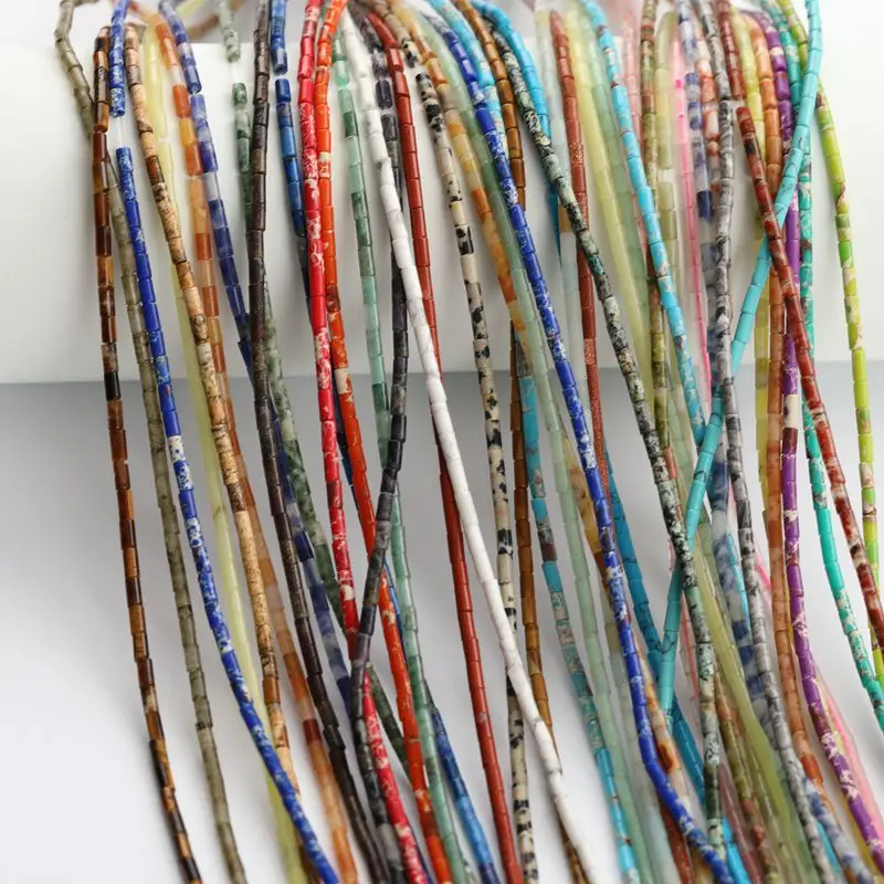 Natural stone lapis lazuli small tube beads 2x4.5mm semi-precious stones malachite small beads made necklace DIY bracelet
Natural stone lapis lazuli small tube beads 2x4.5mm semi-precious stones malachite small beads made necklace DIY bracelet