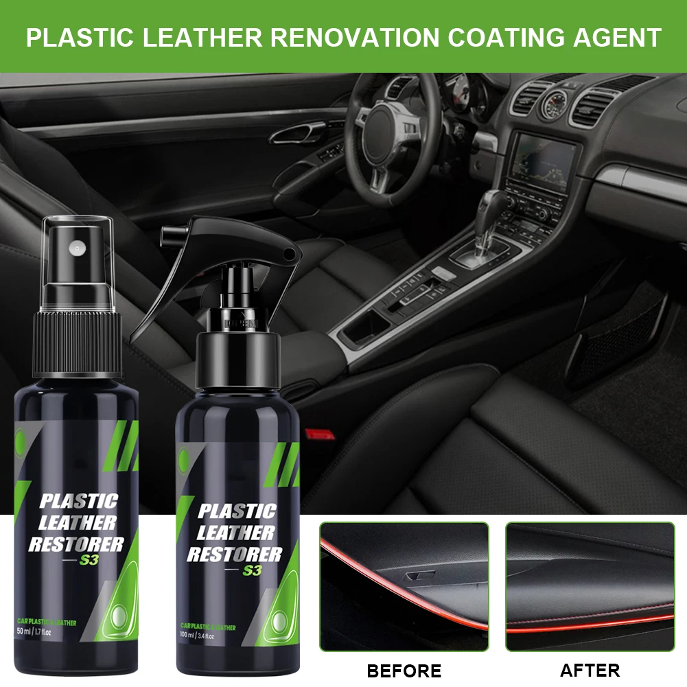SALE 50ml/100ml Car Plastic Part Leather Restorer Cleaning Retreading Agent Exterior Interior Cleaner Refurbishment Liquid Spray
SALE 50ml/100ml Car Plastic Part Leather Restorer Cleaning Retreading Agent Exterior Interior Cleaner Refurbishment Liquid Spray