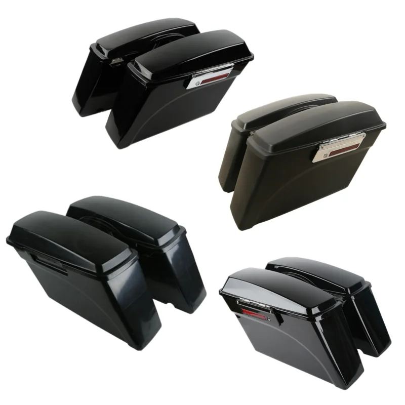 

Motorcycle Hard Saddlebag Saddle bags For Harley Touring Road King Street Electra Glide 1994-2013 Top Rail Guards