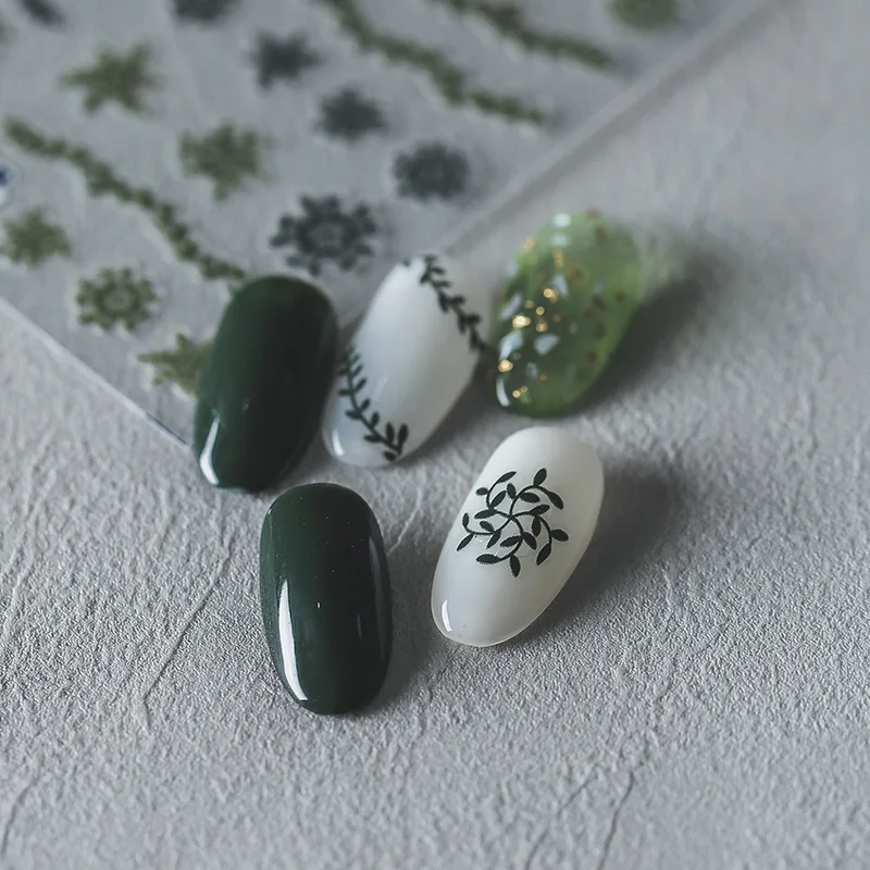3D Simple Nail Stickers Flower Leaves Design Green Plants Manicure Nail Art Decoration Stickers
3D Simple Nail Stickers Flower Leaves Design Green Plants Manicure Nail Art Decoration Stickers