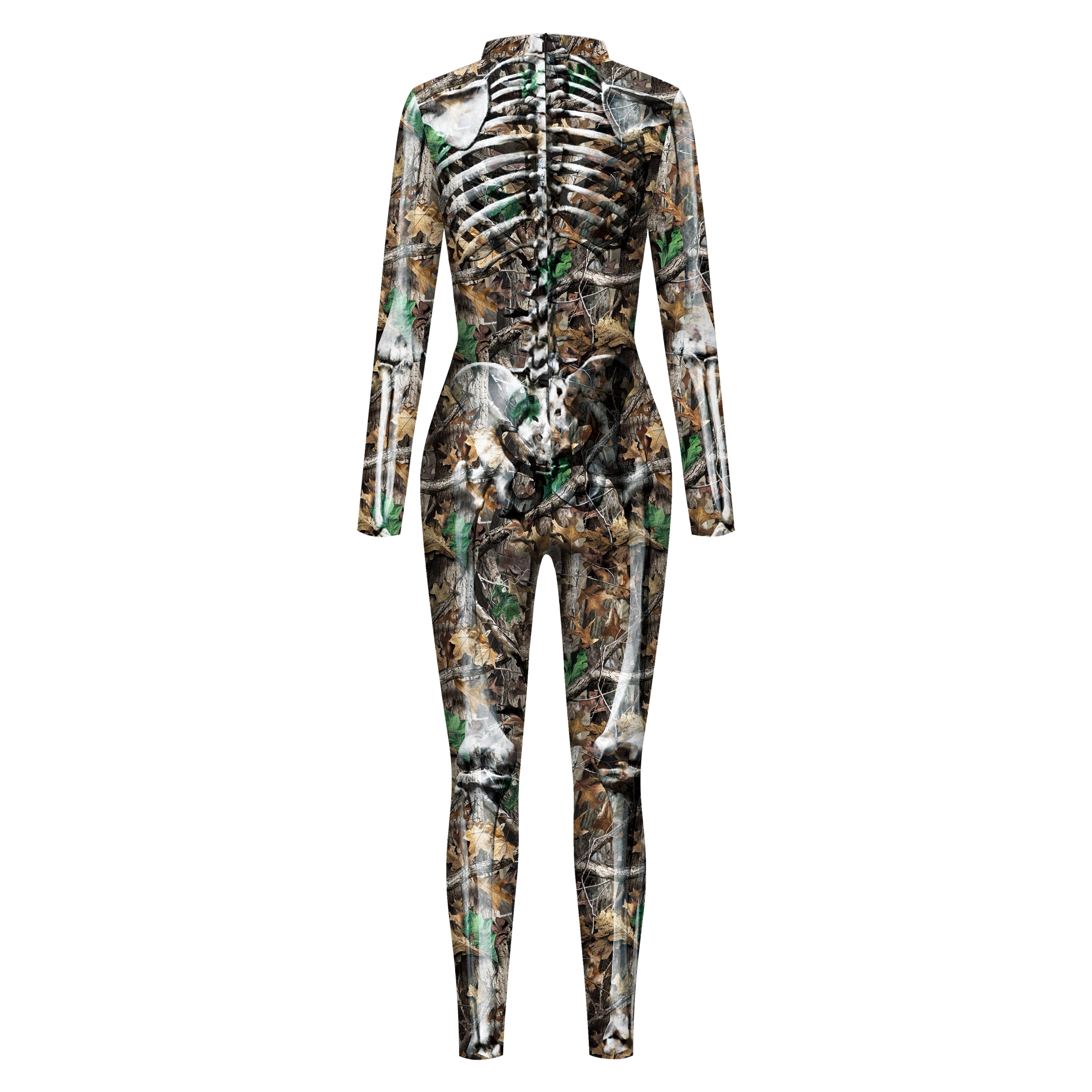 Cosplay Skeleton Costume Long Sleeve Bodysuit Suit Festival Gift Halloween Purim Costumes 3D Printing Skinny Elastic Jumpsuits 
Cosplay Skeleton Costume Long Sleeve Bodysuit Suit Festival Gift Halloween Purim Costumes 3D Printing Skinny Elastic Jumpsuits