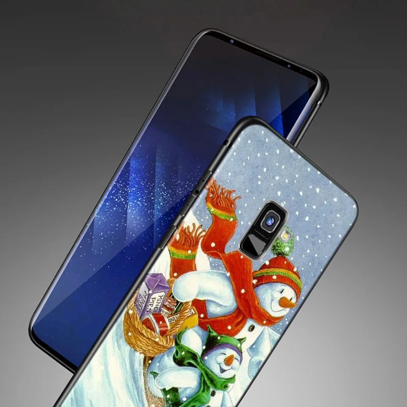 Чехол с рождественским снеговиком для Samsung Galaxy A9 A8S A8 A7 A6S A6 A5 A3 A750 Plus 2018 2017 2016 |