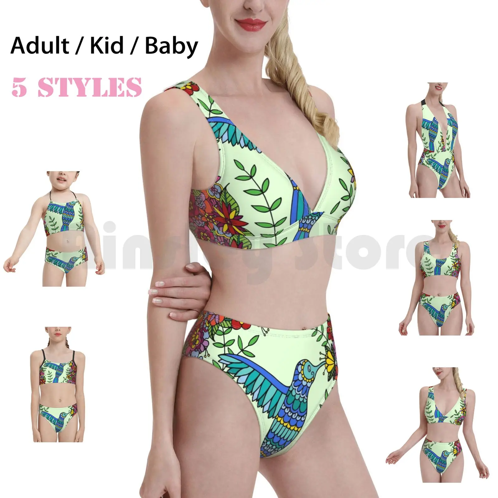 Hummingbird Swimsuit Bikini Padded High Waist Hummingbird Bird Flower Floral Garden Colorful Petals Leaves Artist Animals
Hummingbird Swimsuit Bikini Padded High Waist Hummingbird Bird Flower Floral Garden Colorful Petals Leaves Artist Animals