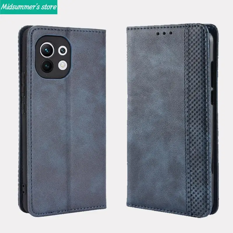 For Xiaomi MI 11 MI11 lite Case Book Wallet Vintage Magnetic Leather Flip Cover Card Slot Stand Soft Cover Luxury Phone Bags
For Xiaomi MI 11 MI11 lite Case Book Wallet Vintage Magnetic Leather Flip Cover Card Slot Stand Soft Cover Luxury Phone Bags