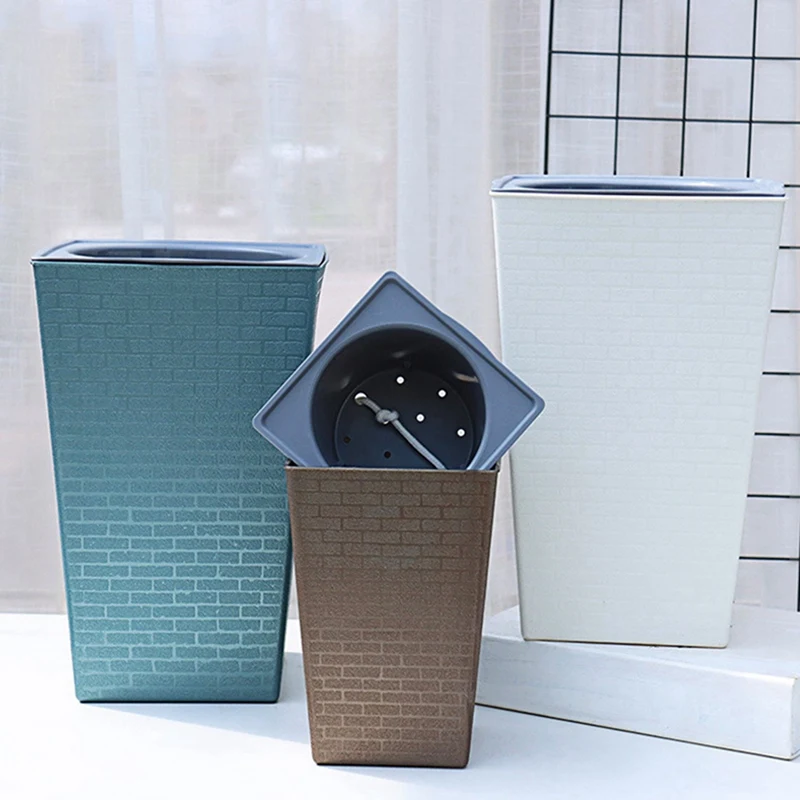2PC Brick Pattern Metallic Breathable Lazy Flower Pots Tall Gardening Potted Plants Flower Pots, Ancient Silver & Bronze
2PC Brick Pattern Metallic Breathable Lazy Flower Pots Tall Gardening Potted Plants Flower Pots, Ancient Silver & Bronze