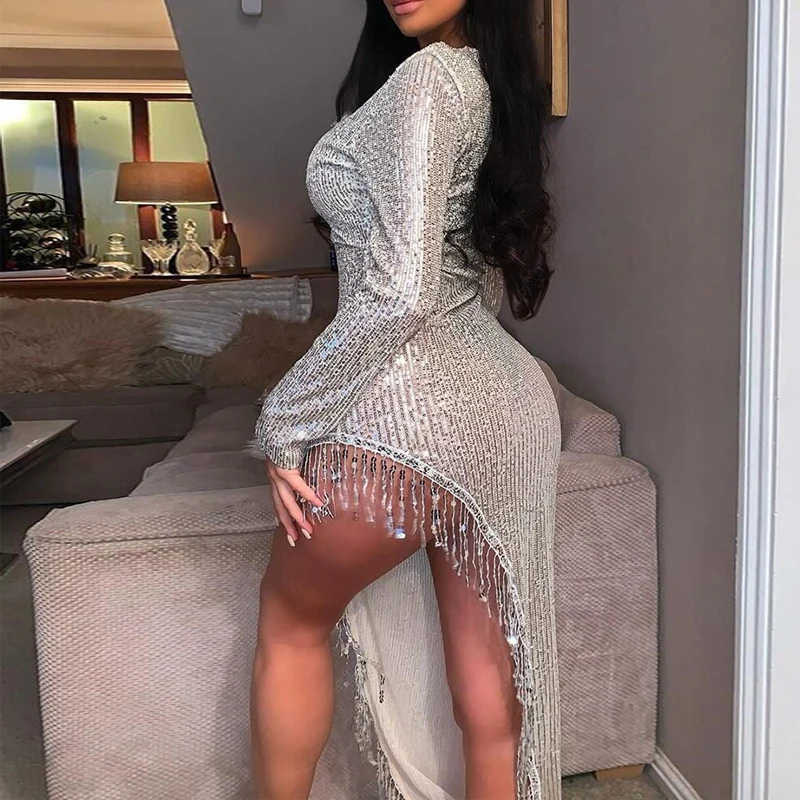 Sliver Prom Dress 2019 vestidos de fiesta largos elegantes de gala Sequins Long Sleeves Sexy tassels Deep V-neck Party Dresses
Sliver Prom Dress 2019 vestidos de fiesta largos elegantes de gala Sequins Long Sleeves Sexy tassels Deep V-neck Party Dresses